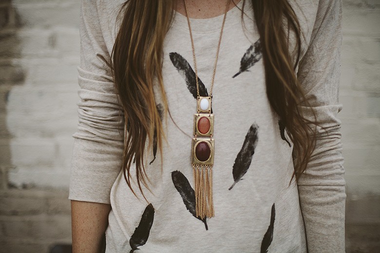 feather stamp shirt diy