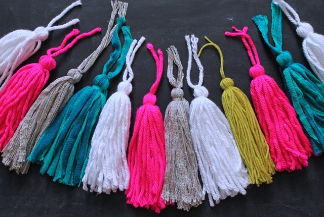 Colored-Yarn-Tassels