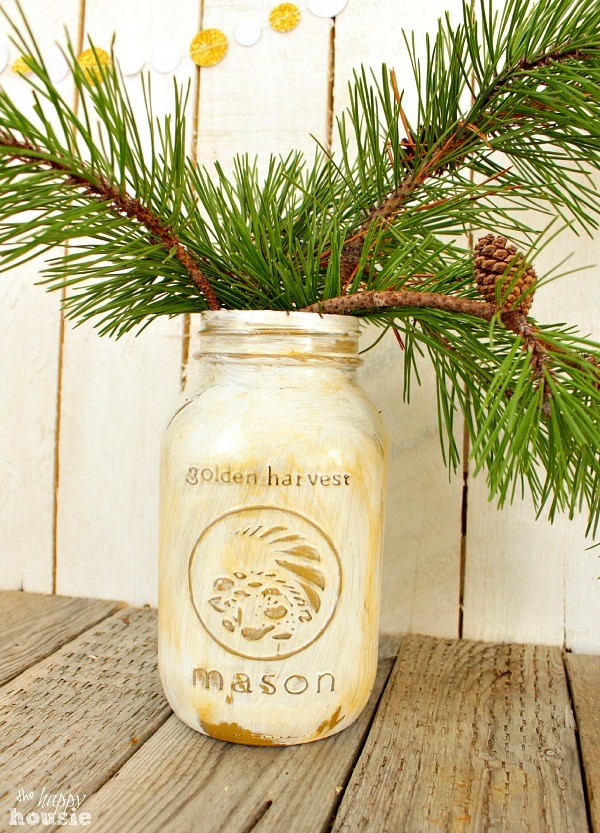 Gold-and-White-Chalky-Painted-Mason-Jar-at-The-Happy-Housie-21