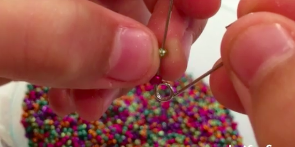 These Safety Pins Get Beaded Up And Then Something REALLY Cool Happens