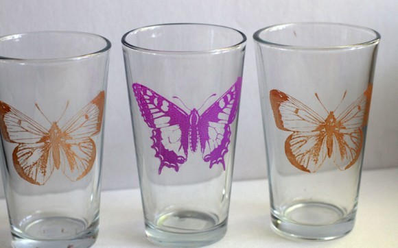 martha-stewart-butterfly-silkscreen-glasses-dollar-store-crafts-580x362