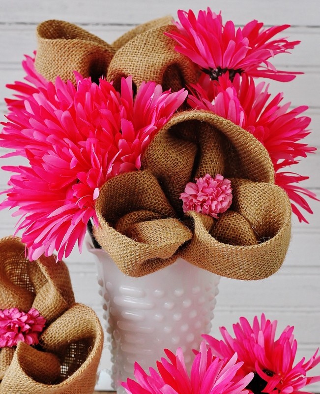 Burlap-Flower-Project